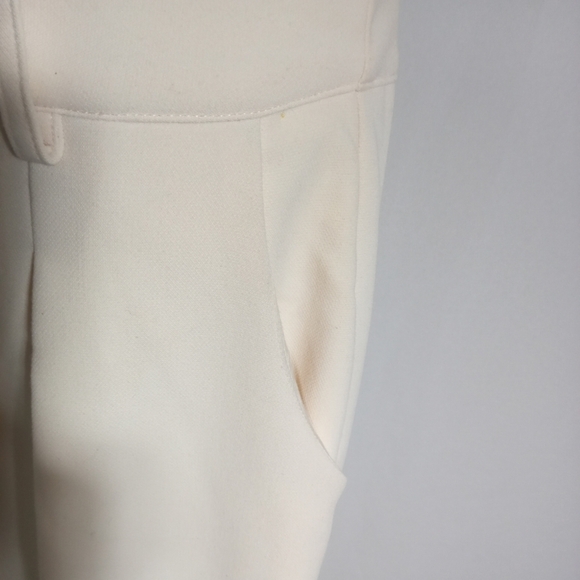 DISSH Women’s High Waist Relaxed Cream Trouser Tapered leg size 10 - Picture 6 of 12